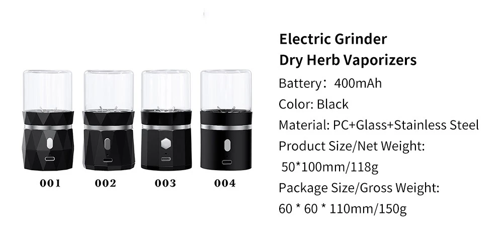 Electric Grinder Dry Herb Vaporizers